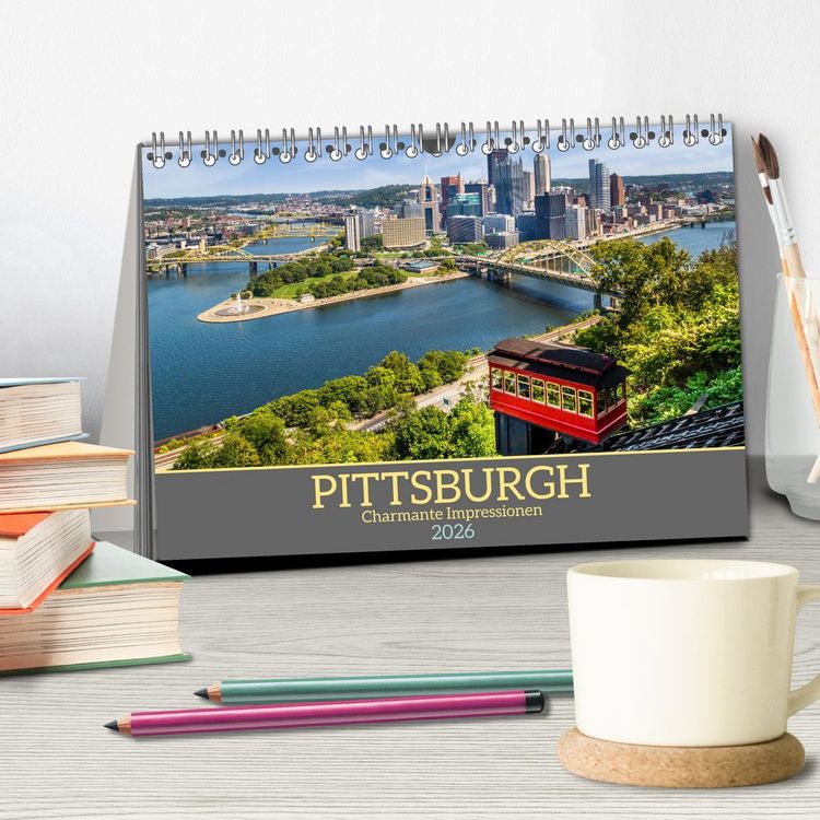 Produktbild: PITTSBURGH Charmante Impressionen (Tischkalender 2026 DIN A5 quer), CALVENDO Monatskalender