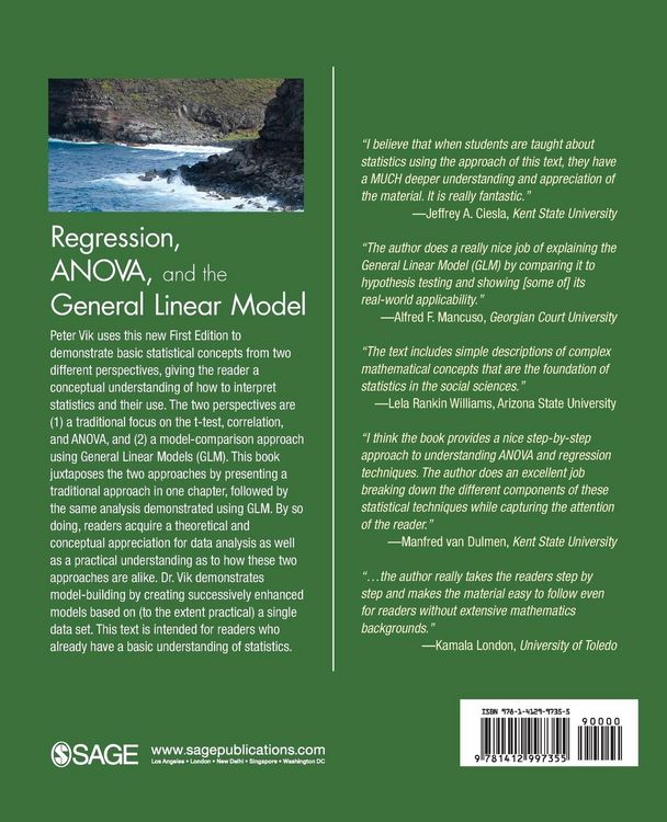 Produktbild: Regression, ANOVA, and the General Linear Model