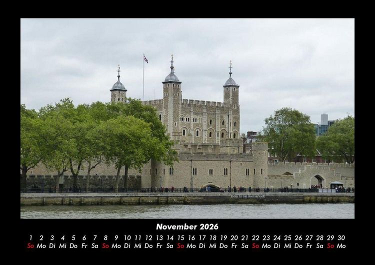 Produktbild: London 2026 Fotokalender DIN A3