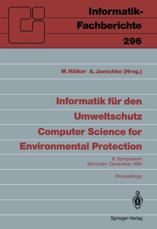 Produktbild: Informatik für den Umweltschutz / Computer Science for Environmental Protection