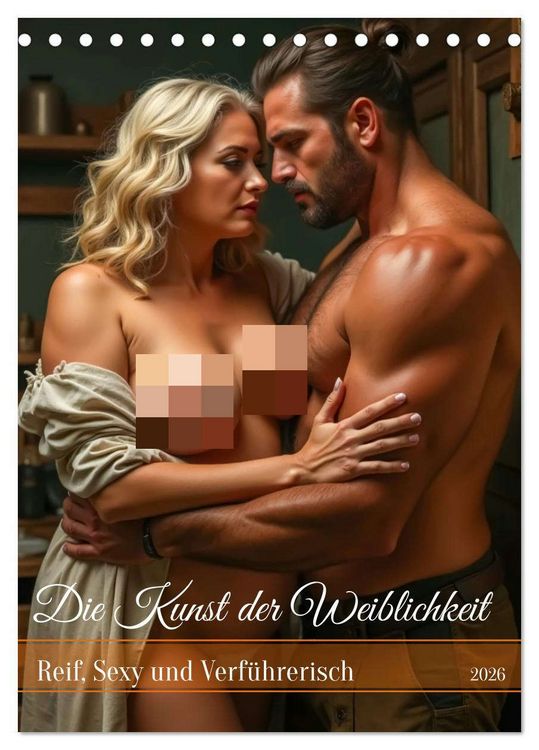 Produktbild: Die Kunst der Weiblichkeit - Reif, Sexy und Verf&uuml;hrerisch (Tischkalender 2026 DIN A5 hoch), CALVENDO Monatskalender