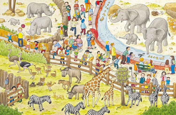 Produktbild: Mein gro&szlig;es Zoo-Wimmelbuch