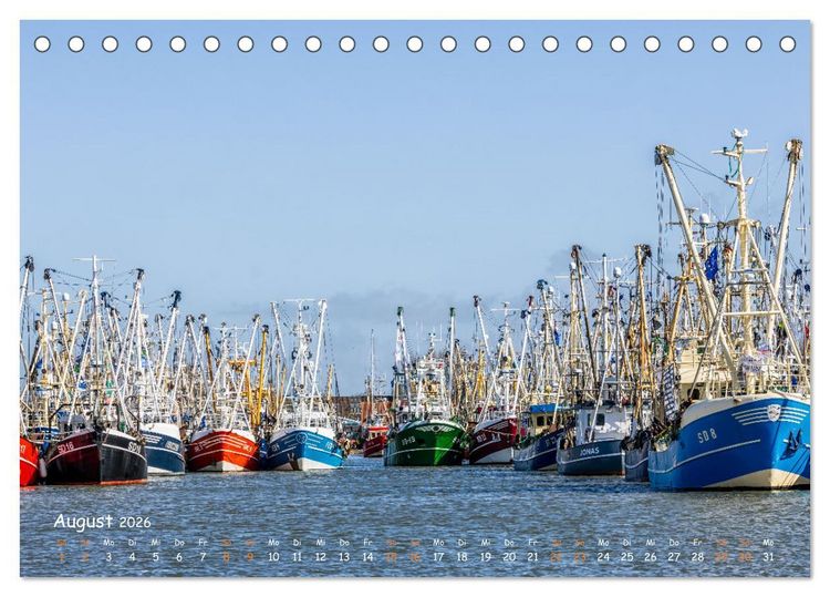 Produktbild: Westk&uuml;ste - Zwischen St. Peter Ording, B&uuml;sum und Elbe (Tischkalender 2026 DIN A5 quer), CALVENDO Monatskalender