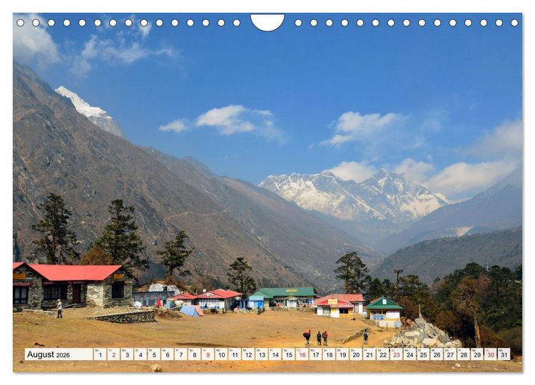 Produktbild: Traumtrekking in NEPAL (Wandkalender 2026 DIN A4 quer), CALVENDO Monatskalender