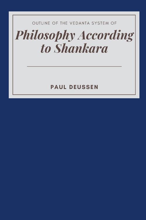 Produktbild: OUTLINE OF THE VEDANTA SYSTEM OF PHILOSOPHY ACCORDING TO SHANKARA