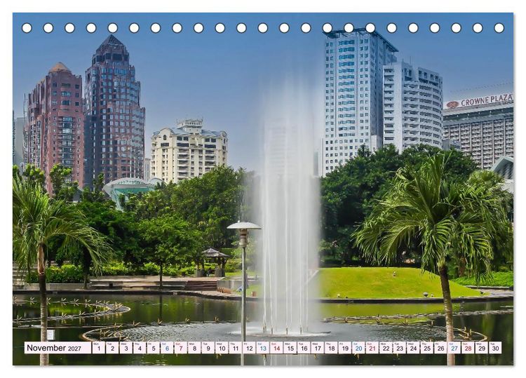 Produktbild: Malaysia &ndash; Between Rainforest, Temples and the Skyline of Kuala Lumpur (Desk Calendar 2027 DIN A5 landscape), CALVENDO 12 Month DeskCalendar