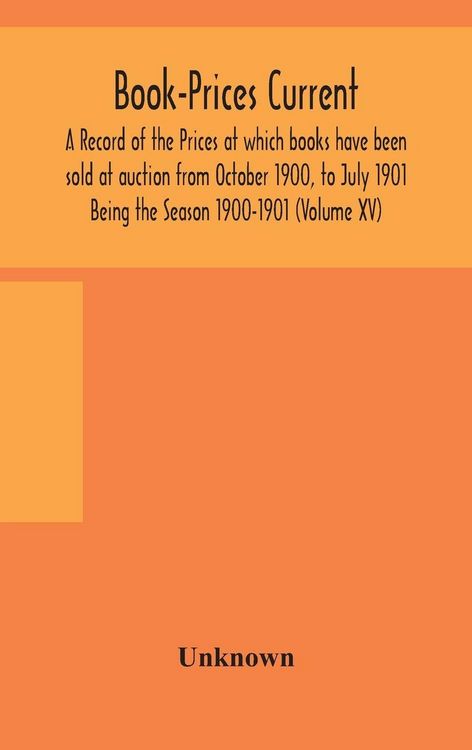 Produktbild: Book-Prices Current