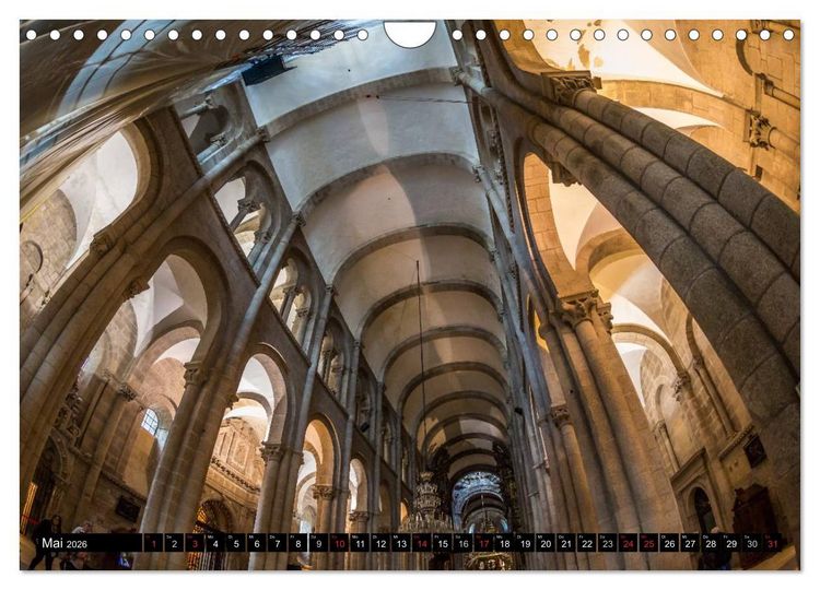 Produktbild: Santiago de Compostela - Ziel einer Pilgerreise (Wandkalender 2026 DIN A4 quer), CALVENDO Monatskalender