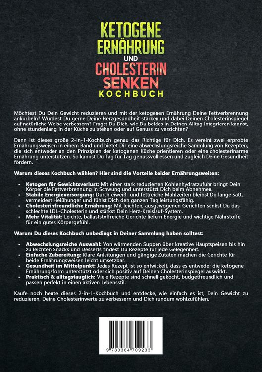 Produktbild: Ketogene Ern&auml;hrung und Cholesterin Senken Kochbuch
