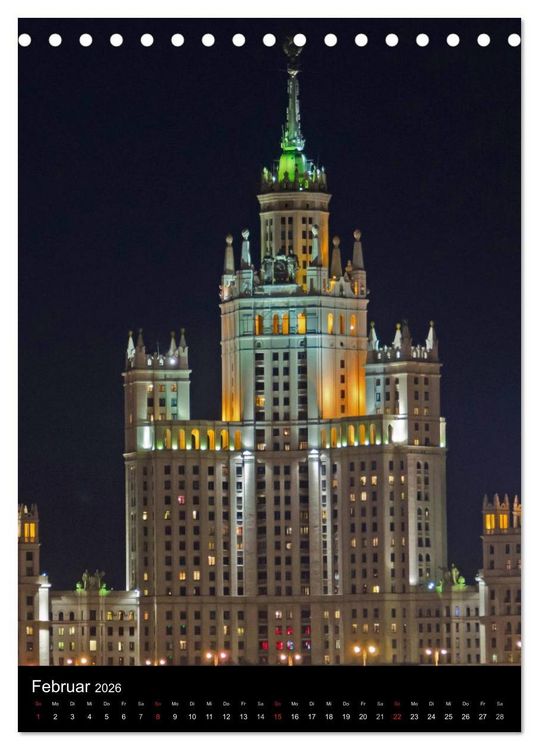 Produktbild: Moskau - Moscow - Ein Stadtportr&auml;t (Tischkalender 2026 DIN A5 hoch), CALVENDO Monatskalender