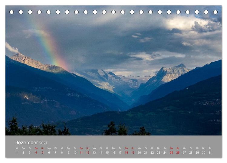 Produktbild: TMB - Mont Blanc (Tischkalender 2027 DIN A5 quer), CALVENDO Monatskalender