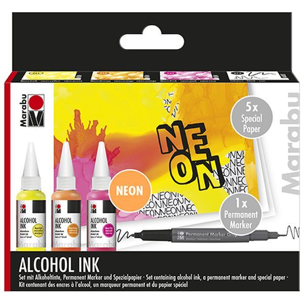 Produktbild: Marabu Alkoholtinte Set NEON 3x20ml
