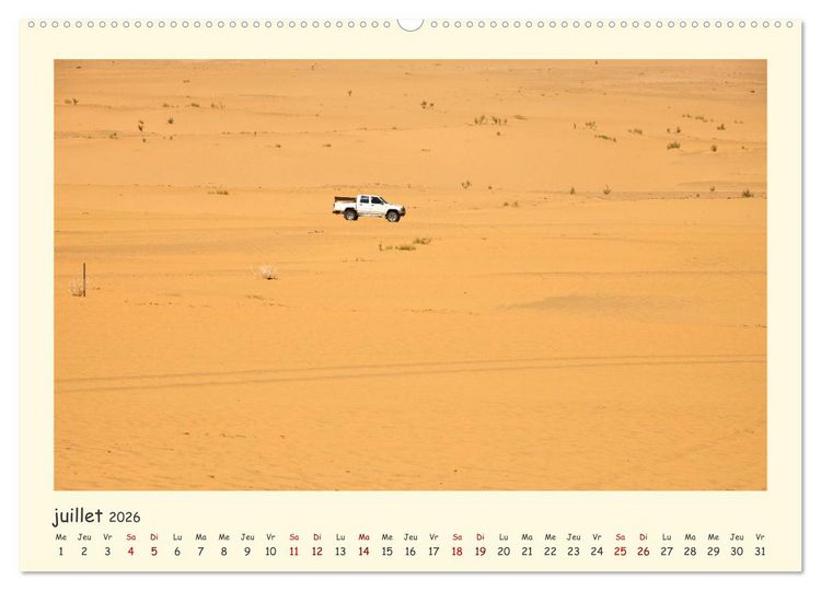 Produktbild: Jordanie - impressions de paysages et d'h&eacute;ritages (Calendrier mural 2026 DIN A2 vertical) calendrier de bureau