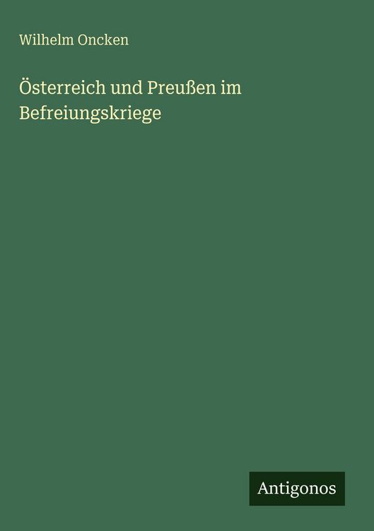 Produktbild: &Ouml;sterreich und Preu&szlig;en im Befreiungskriege