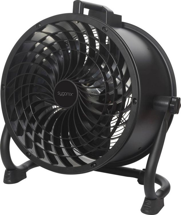 Produktbild: Sygonix Bodenventilator 120W (&Oslash; x H) 520mm x 530mm Schwarz Schwenkbar
