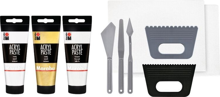 Produktbild: Marabu Acrylpasten-Set Structured Art