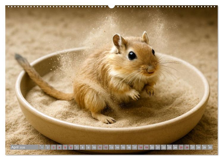 Produktbild: Maus im Haus - der Gerbil Kalender (Wandkalender 2026 DIN A2 quer), CALVENDO Monatskalender