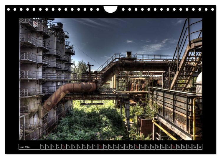 Produktbild: Rost - Quer durch's Ruhrgebiet (Wandkalender 2026 DIN A4 quer), CALVENDO Monatskalender