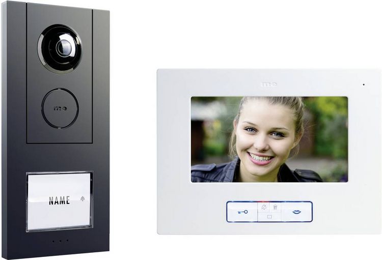Produktbild: M-e modern-electronics VISTUS VD ALU-6710A Video-T&uuml;rsprechanlage Kabelgebunden Anthrazit