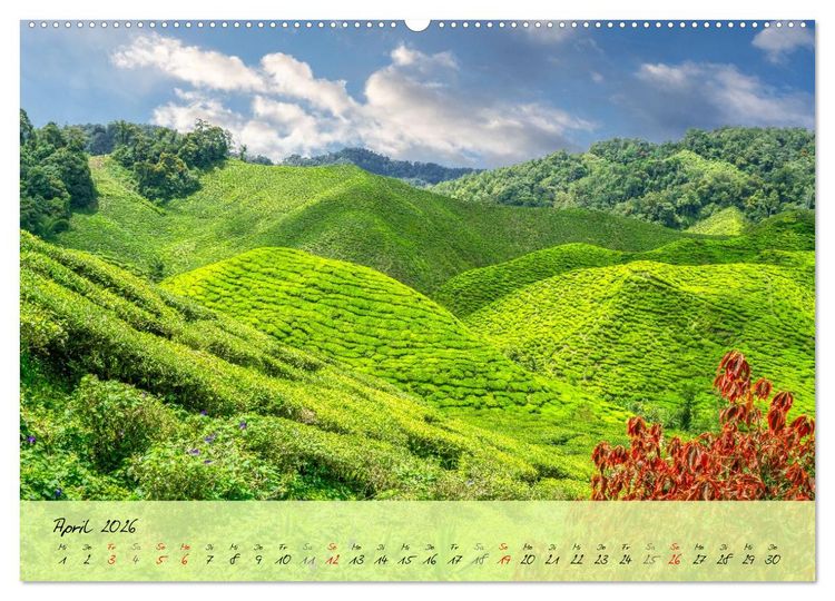 Produktbild: Faszination Malaysia Zauberhaftes S&uuml;dostasien (Wandkalender 2026 DIN A2 quer), CALVENDO Monatskalender