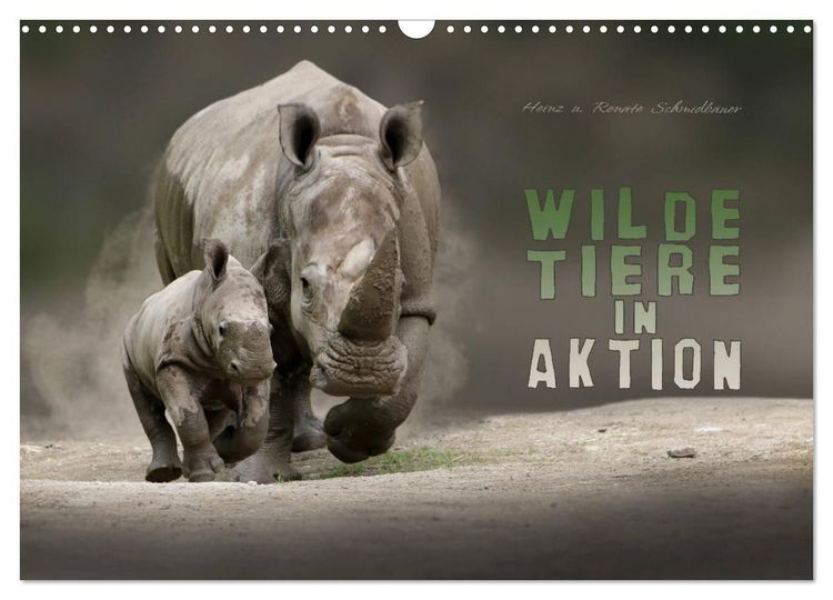 Produktbild: WILDE TIERE IN AKTION (Wandkalender 2027 DIN A3 quer), CALVENDO Monatskalender