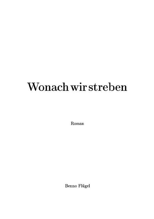 Produktbild: Wonach wir streben