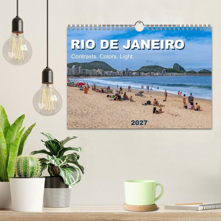 Produktbild: RIO DE JANEIRO Contrasts. Colors. Light. (Wall Calendar 2027 DIN A4 landscape), CALVENDO 12 Month Wall Calendar