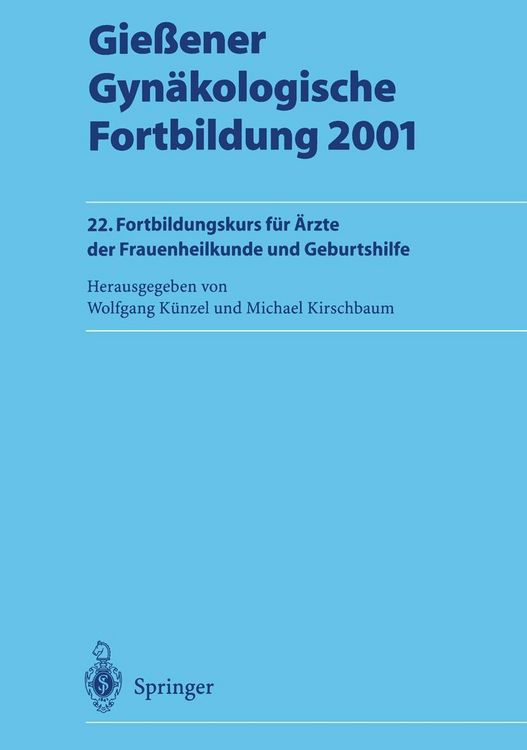 Produktbild: Gie&szlig;ener Gyn&auml;kologische Fortbildung 2001