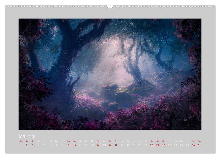 Produktbild: Wald der M&auml;rchen (hochwertiger Premium Wandkalender 2026 DIN A2 quer), Kunstdruck in Hochglanz
