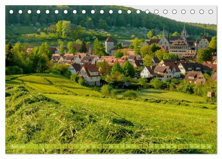 Produktbild: Lieblingspl&auml;tze in und um T&uuml;bingen (Tischkalender 2026 DIN A5 quer), CALVENDO Monatskalender