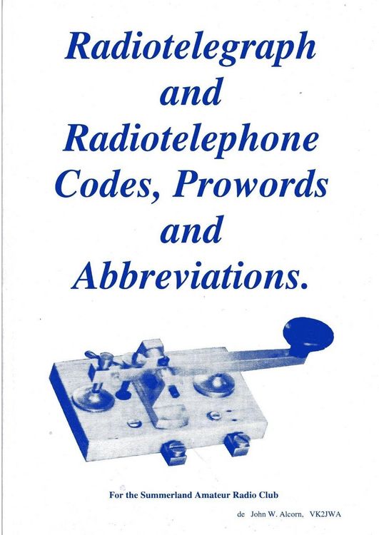 Produktbild: Radiotelegraph & Radiotelephone Codes, Prowords and Abbreviations
