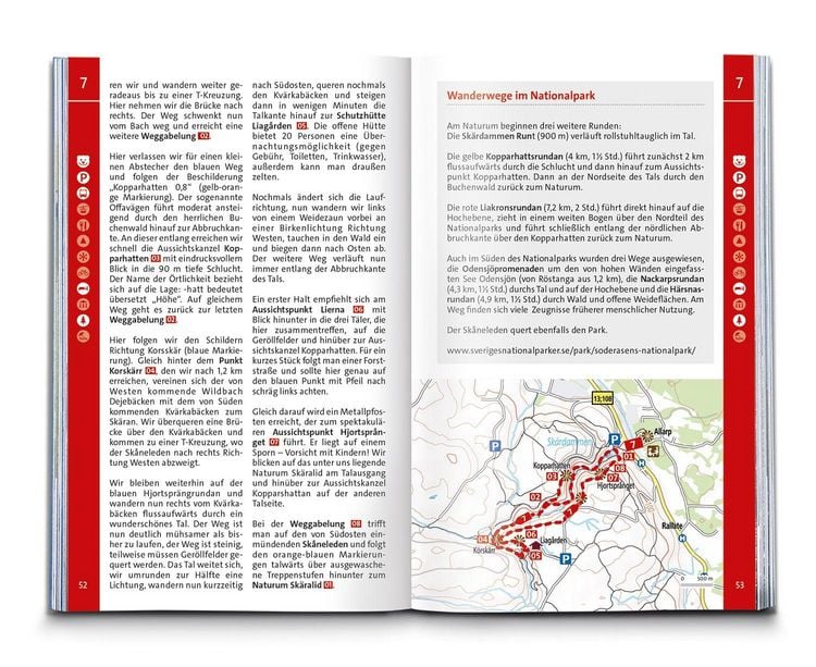 Produktbild: KOMPASS Wanderf&uuml;hrer Schweden S&uuml;d und Mitte, Von Sk&aring;ne bis Dalarna, 80 Touren