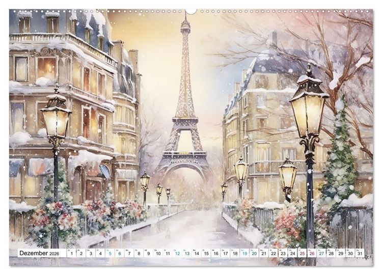 Produktbild: Eiffelturm: Kreativ anders (Wandkalender 2026 DIN A2 quer), CALVENDO Monatskalender