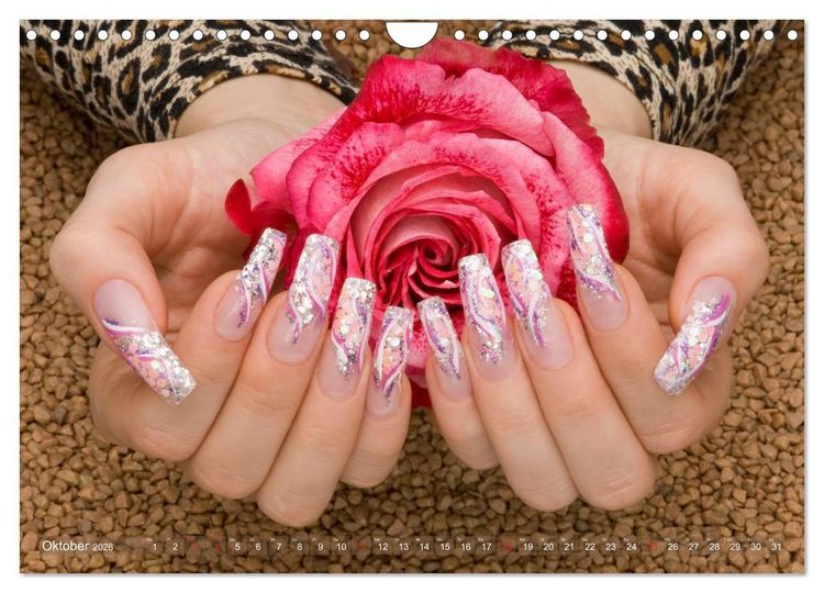 Produktbild: Verg&auml;ngliche Kunst - Nailart Episode 2 (Wandkalender 2026 DIN A4 quer), CALVENDO Monatskalender