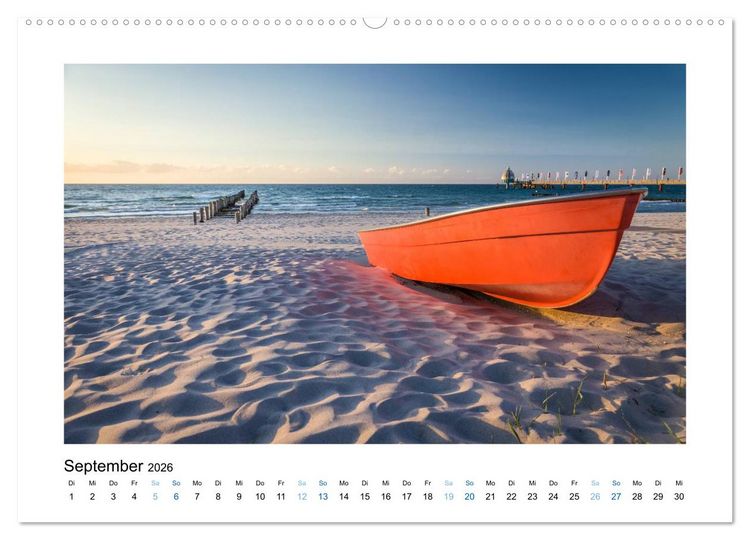 Produktbild: Fischland - Dar&szlig; - Zingst: Zwischen Meer und Bodden (hochwertiger Premium Wandkalender 2026 DIN A2 quer), Kunstdruck in Hochglanz