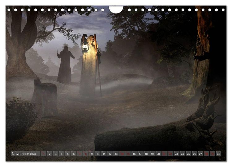 Produktbild: Helden, Drachen und Magie (Wandkalender 2026 DIN A4 quer), CALVENDO Monatskalender