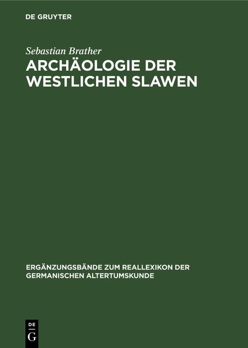 Produktbild: Arch&auml;ologie der westlichen Slawen