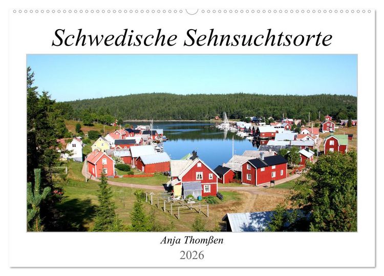 Produktbild: Schwedische Sehnsuchtsorte (Wandkalender 2026 DIN A2 quer), CALVENDO Monatskalender