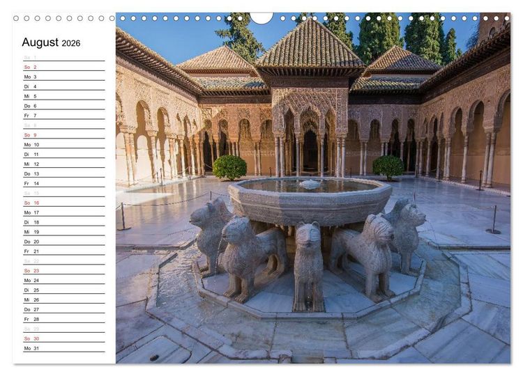 Produktbild: Andalusien (Wandkalender 2026 DIN A3 quer), CALVENDO Monatskalender