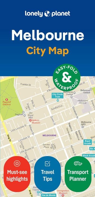 Produktbild: Lonely Planet Melbourne City Map