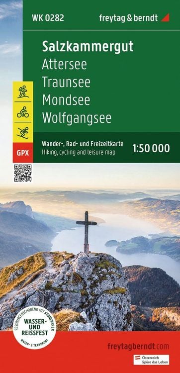 Produktbild: Freytag & berndt Wanderkarte WK 0282 Salzkammergut, Attersee - Traunsee - Mondsee - Wolfgangsee 1:50.000