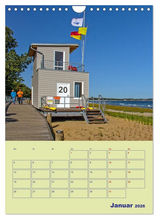 Produktbild: Sehnsuchtsort Ostseebad Boltenhagen (Wandkalender 2026 DIN A4 hoch), CALVENDO Monatskalender