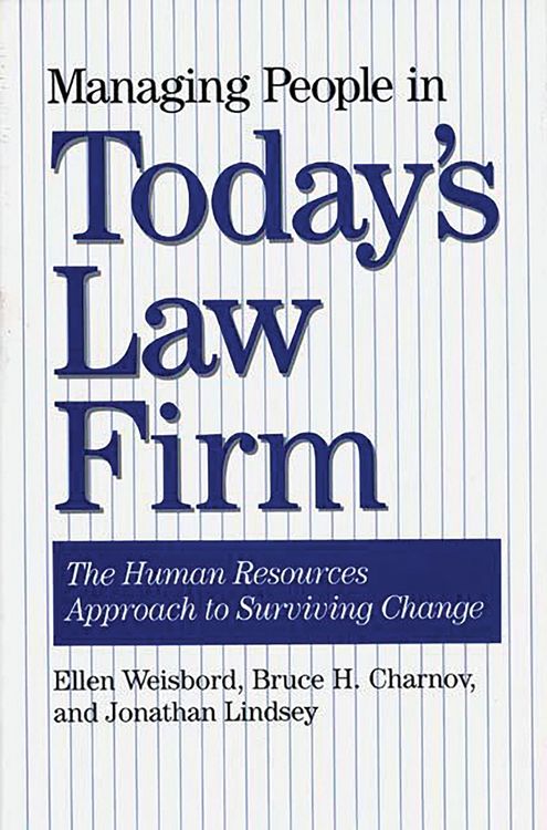 Produktbild: Managing People in Today's Law Firm