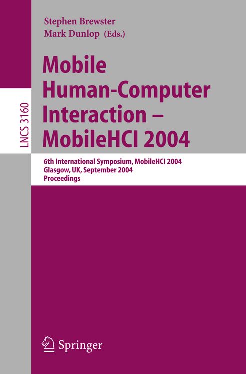 Produktbild: Mobile Human-Computer Interaction - Mobile HCI 2004