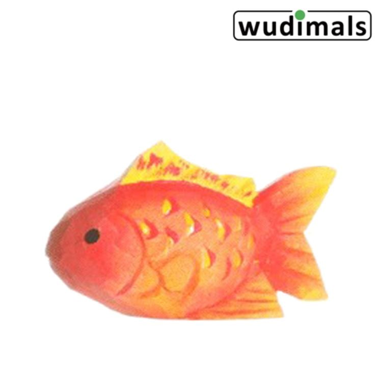 Produktbild: Wudimals A040818 - Goldfisch, Goldfish, handgeschnitzt aus Holz