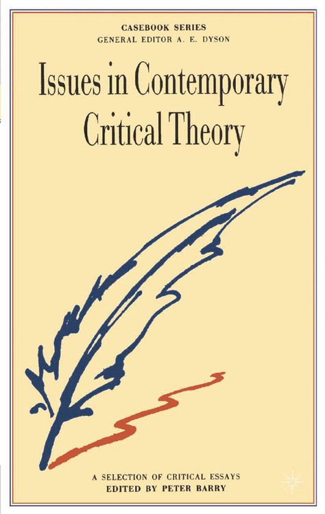 Produktbild: Issues in Contemporary Critical Theory