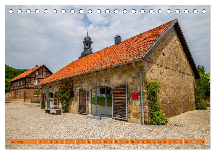 Produktbild: Das Kloster Michaelstein erleben &ndash; Ehemalige Zisterzienser &ndash; Abtei in Blankenburg am Harz (Tischkalender 2026 DIN A5 quer), CALVENDO Monatskalender