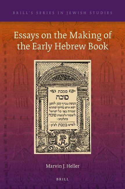 Produktbild: Essays on the Making of the Early Hebrew Book