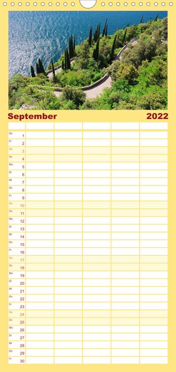 Produktbild: Familienplaner Gardasee (Wandkalender 2022 , 21 cm x 45 cm, hoch)