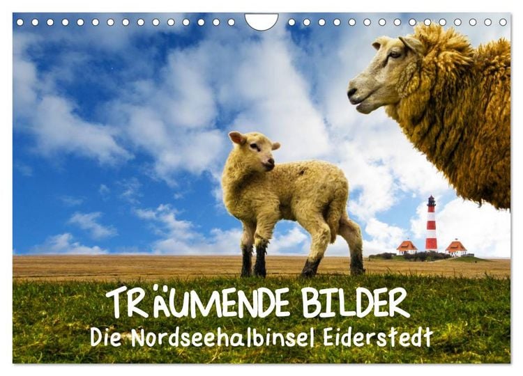 Produktbild: Tr&auml;umende Bilder - Die Nordseehalbinsel Eiderstedt (Wandkalender 2026 DIN A4 quer), CALVENDO Monatskalender